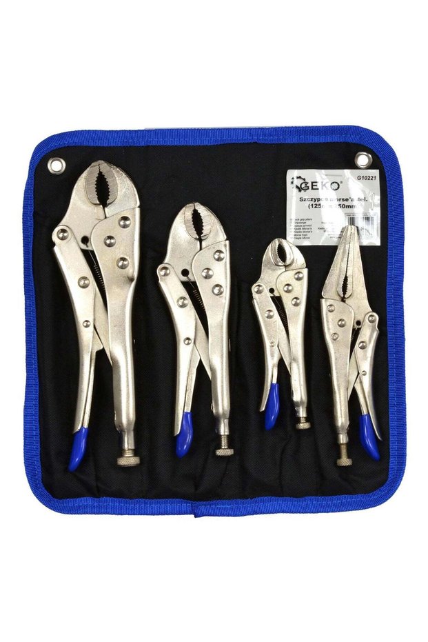SELF-LOCKING TIN WORK PLIERS SET, 4 PIECES