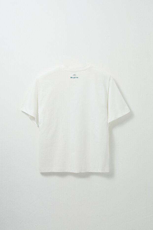 Only Happy Fish Baskılı Tshirt - 3