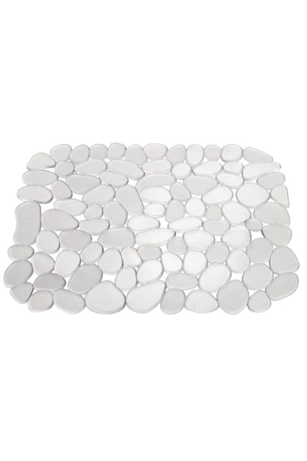 iDesign Pebblz BPA-Free Flexible PVC Plastic Sink Protector Mat - 10.75" x 12.5", Clear