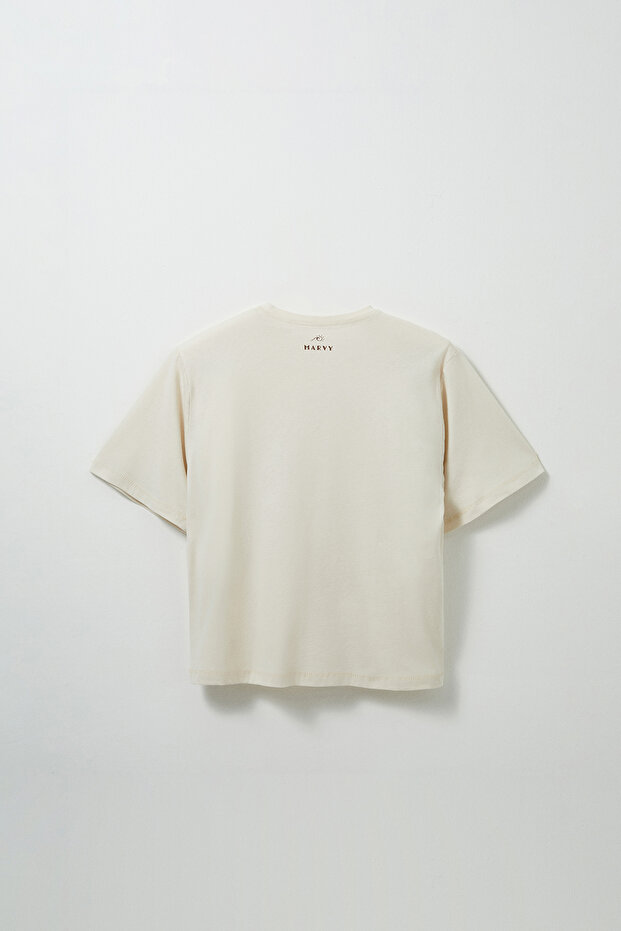 Hear The Sea Baskılı Oversize Tshirt - 3