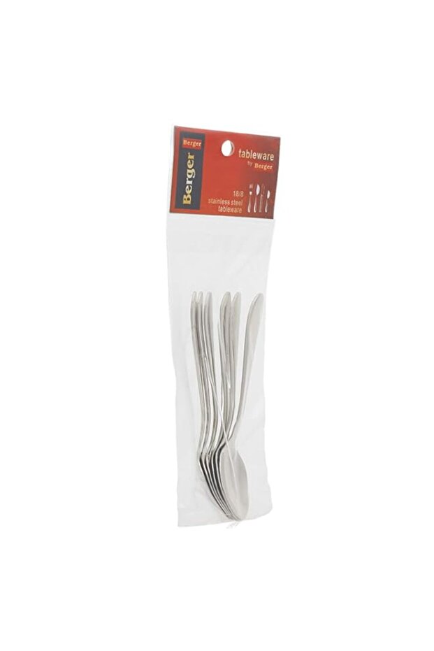 Berger Stainless Steel Soup Spoon Set, 6 Pieces