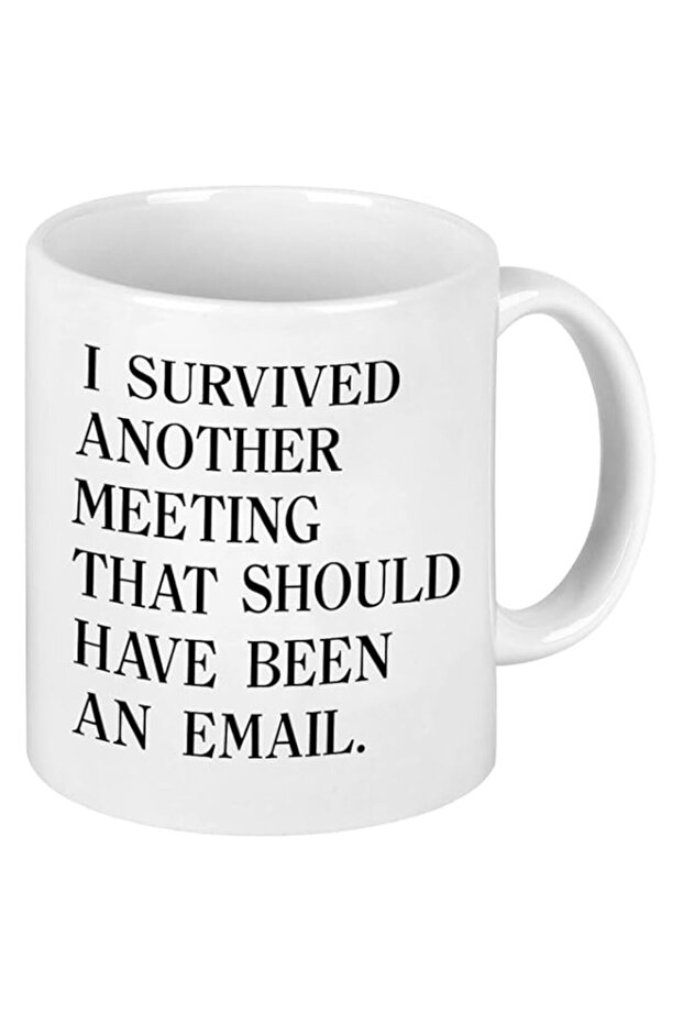 YHRJWN I survived another meeting that should have been an email Funny Coffee Mug 11Oz