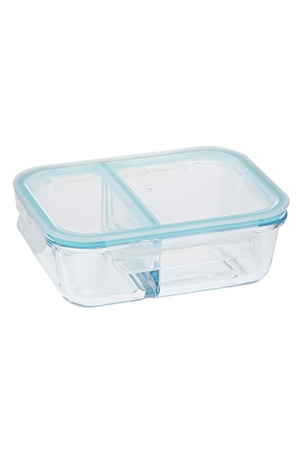 Taliona Boro Pro Divided Food Container, Blue, Acrylic, Rectangular
