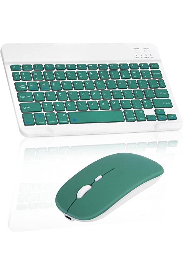 Kablosuz Klavye Mouse Seti, Bluetooth ve 2.4GHz, Sessiz Tuşlar, Windows Mac Android iOS Uyumlu MİNT - 1