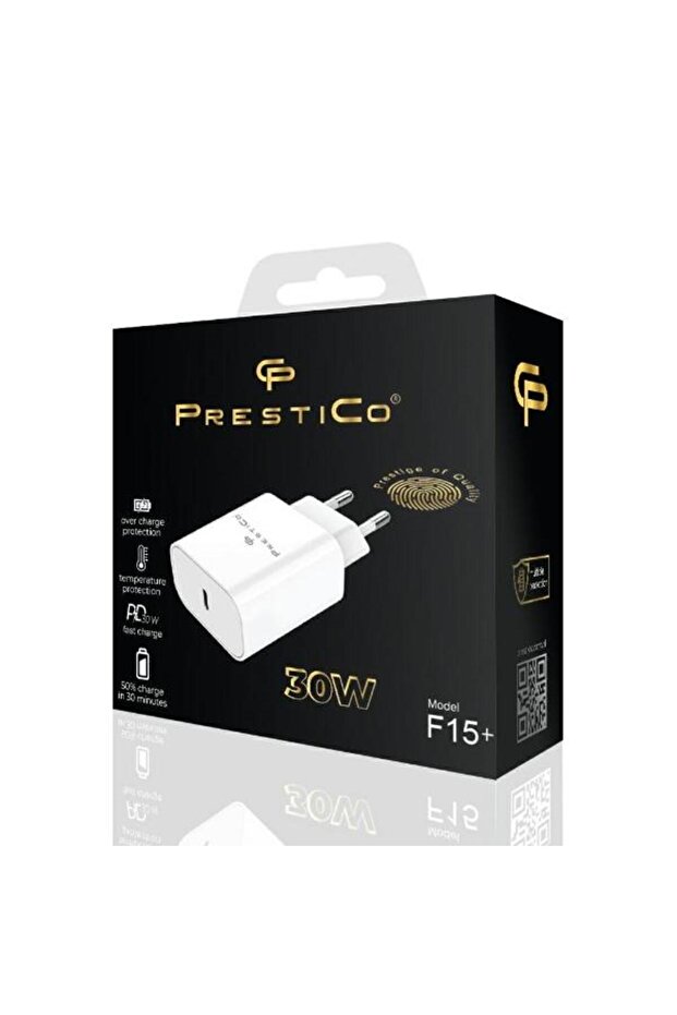Încărcător de rețea F15+, 30 W, 3 A, USB-C (Alb) - 3