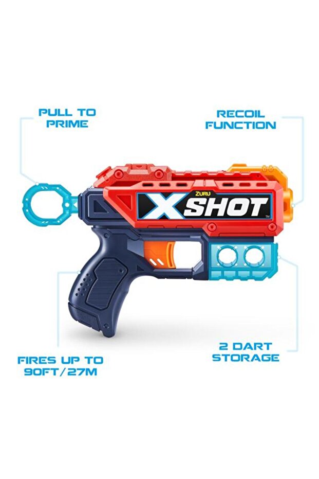 Set 2 blastere - Excel Kickback, 8 proiectile - 8