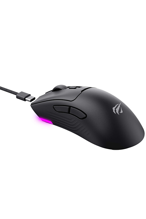 Gamenote MS966SE Kablosuz Gaming Mouse - Siyah – 3 Mod Bağlantı, 10000 DPI, RGB, BT V5.2 - 5