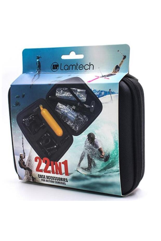 Аксесоари за екшън камери LAM 113225 22 в 1 (черен) - 1