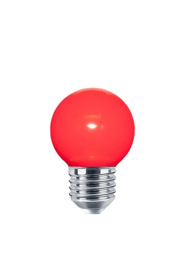 Bec LED BEC 1W G45 ROȘU E27
