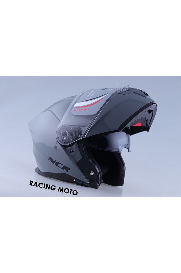 Çene Açılır Nardo Gri Kask (ECE BELGELİ) Sticker Hediyeli - 8