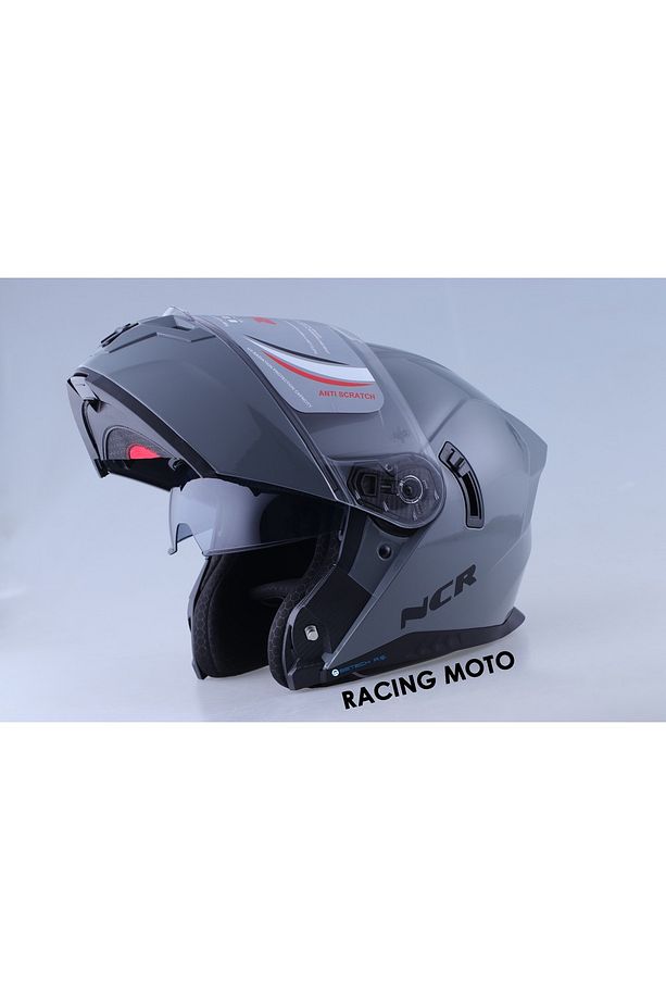 Çene Açılır Nardo Gri Kask (ECE BELGELİ) Sticker Hediyeli - 6
