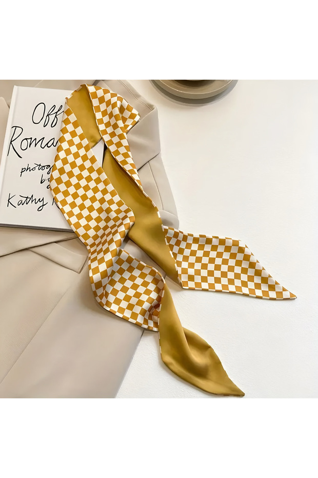 Design Scarf, Thin Neck Scarf, Bag Accessory