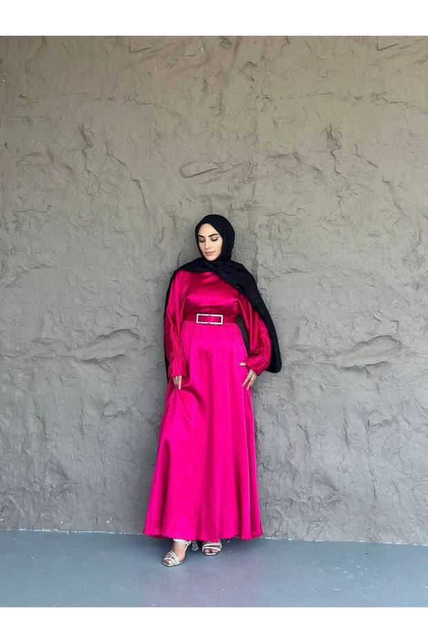 Zara Satin Hijab Special Occasion Dress