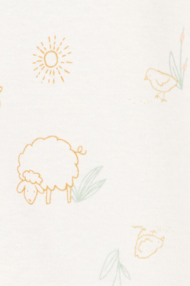 Bebek Ekru Tulumlu Set - 3