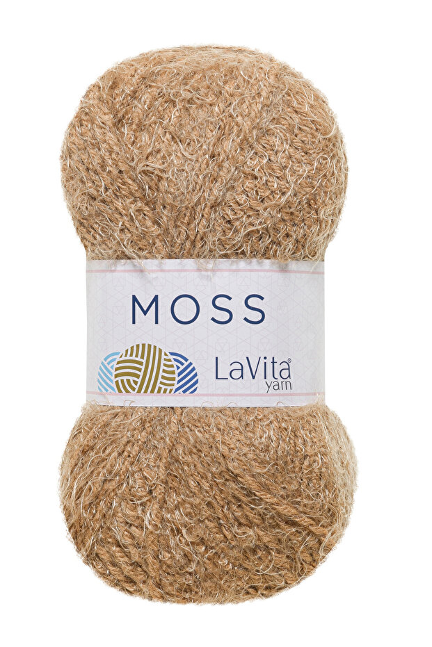 Moss Feather Hand Knitting Yarn 45% Polyamide 55% Premium Acrylic 100Gr (7234 Coffee)