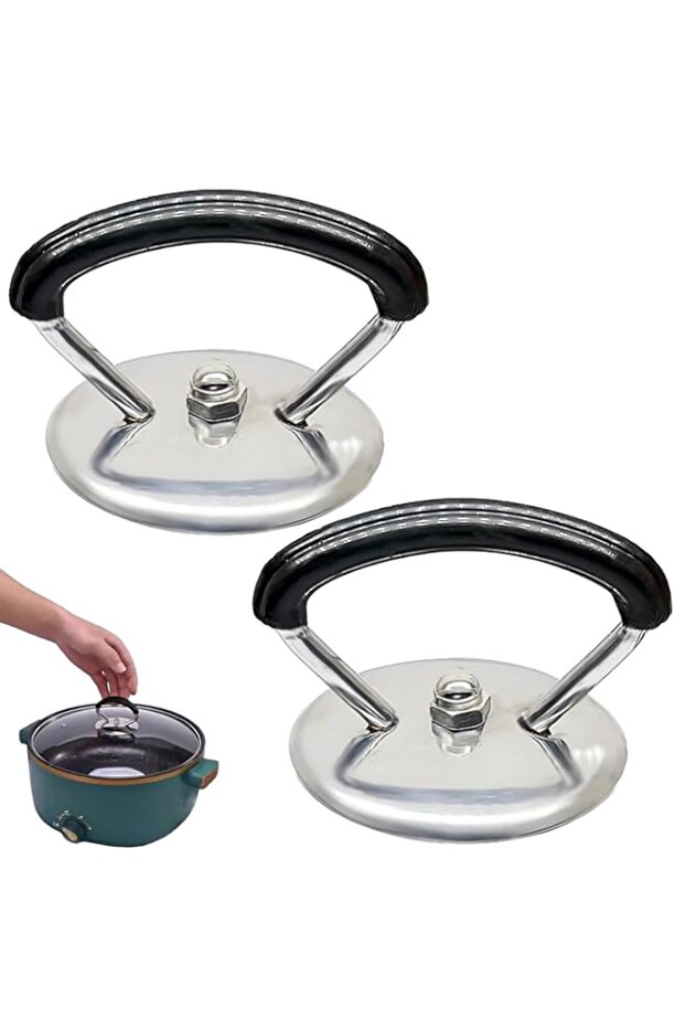 nalaina 2Pcs Pot Lid Handle Replacement, Lid Replacement Cover Knob Handle,Stainless Steel Pot Lid