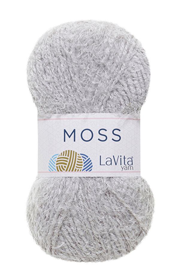 Moss Feather Hand Knitting Yarn 45% Polyamide 55% Premium Acrylic 100Gr (4126 Lila)