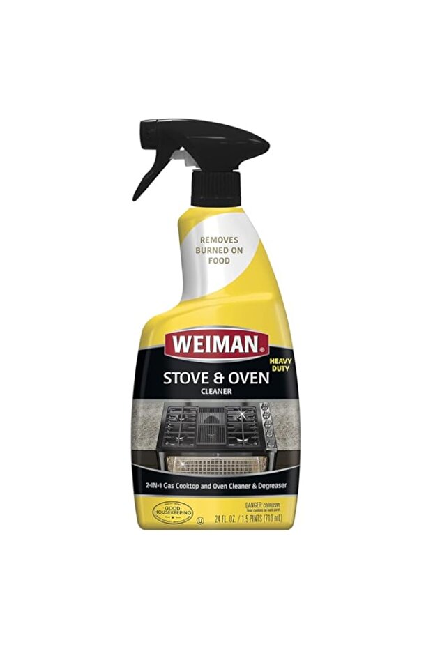 Weiman Oven & Grill Cleaner - 24 Ounce - Broiler & Drip Pans, Oven & Ceramic Grill Interiors, & BBQ