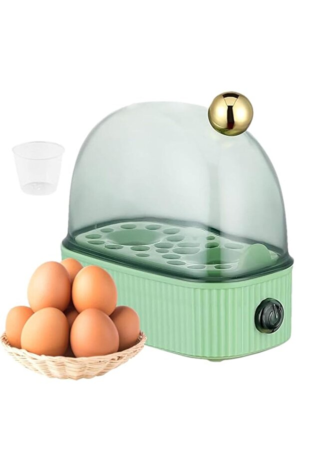 Versatile Electric Egg Cooker - 2-Egg Capacity Boiler, Steamer, Poacher | Automatic Rapid Mini Cook