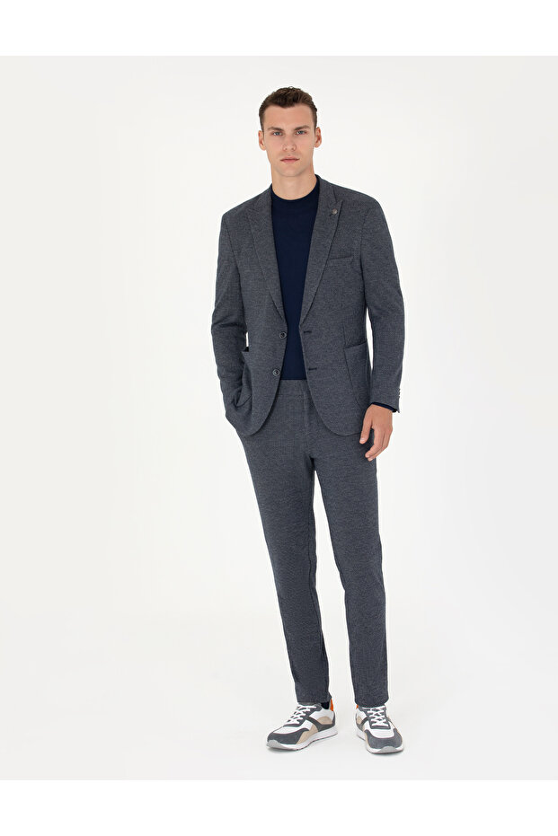 Navy Blue Extra Slim Fit Sports Suit 50277602-Vr033