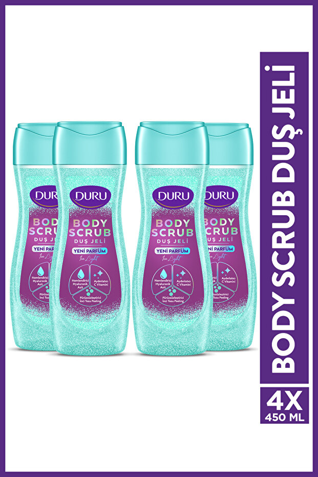 Body Scrub Ice Light Duş Jeli 4x450ml