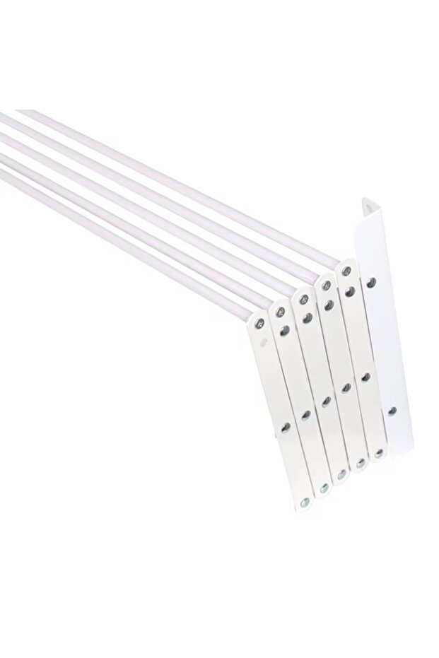 Foldable wall-mounted clothes rack is a practical solution for drying clothes. - 4