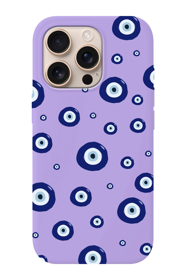 حافظة هاتف واقية متوافقة مع iPhone 16 Pro منقوشة بالخرز من الداخل من جلد الغزال - 1