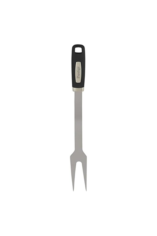 Prestige BBQ Fork with Soft Grip Handle 38 cm | Silver - PR42103