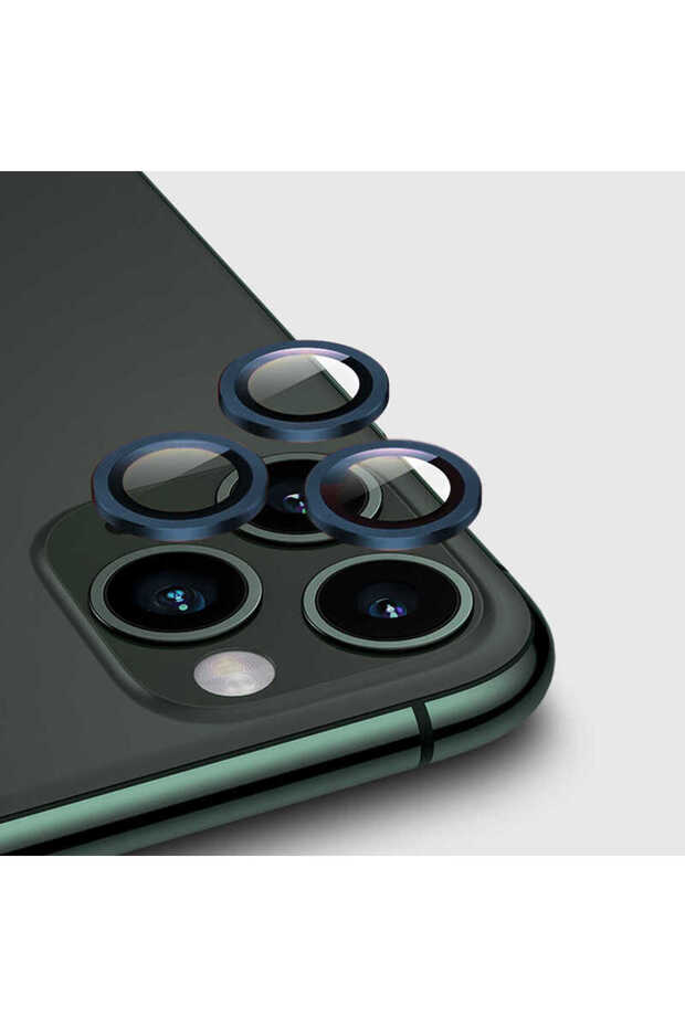 واقي كاميرا متوافق مع هاتف iPhone 12 Pro Max SCKS CL-02 - أزرق داكن