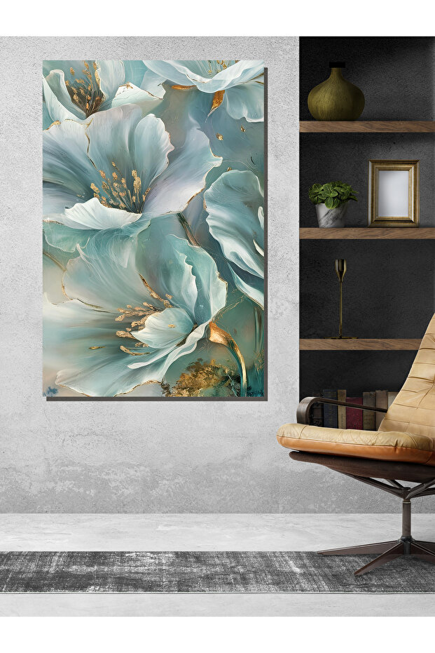 ÇİÇEK BASKILI KANVAS TABLO - 2