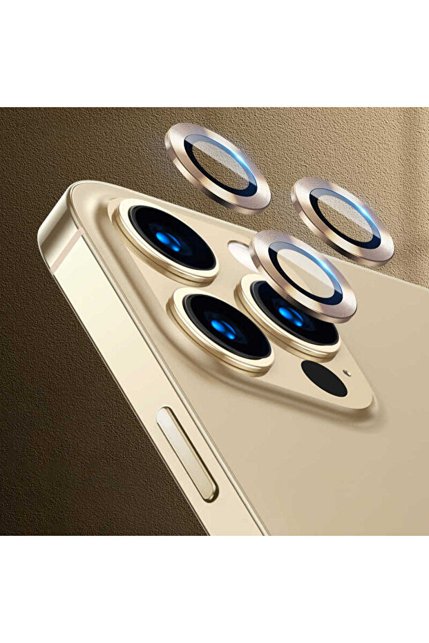 واقي كاميرا متوافق مع هاتف iPhone 12 Pro SCKS CL-07 - ذهبي