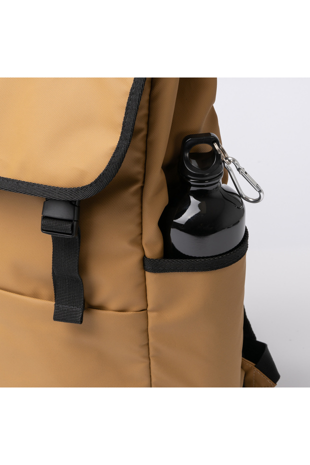 PU Leather Flap Backpack - 3