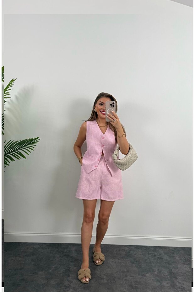 Şort Yelek Basic Takım - 3