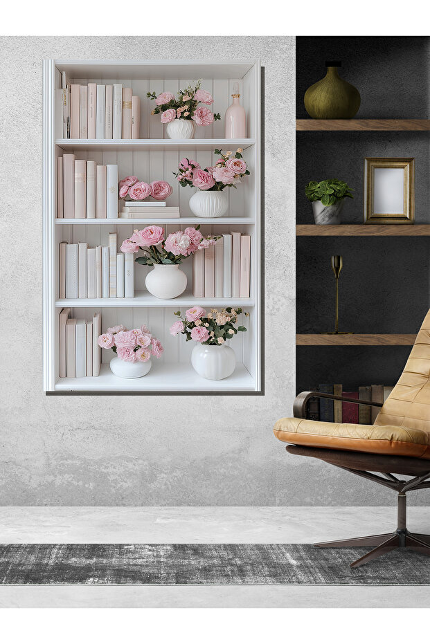 KÜTÜPHANE BASKILI KANVAS TABLO - 1