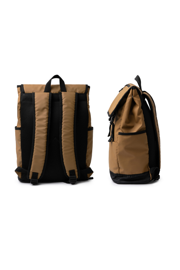 PU Leather Flap Backpack - 6