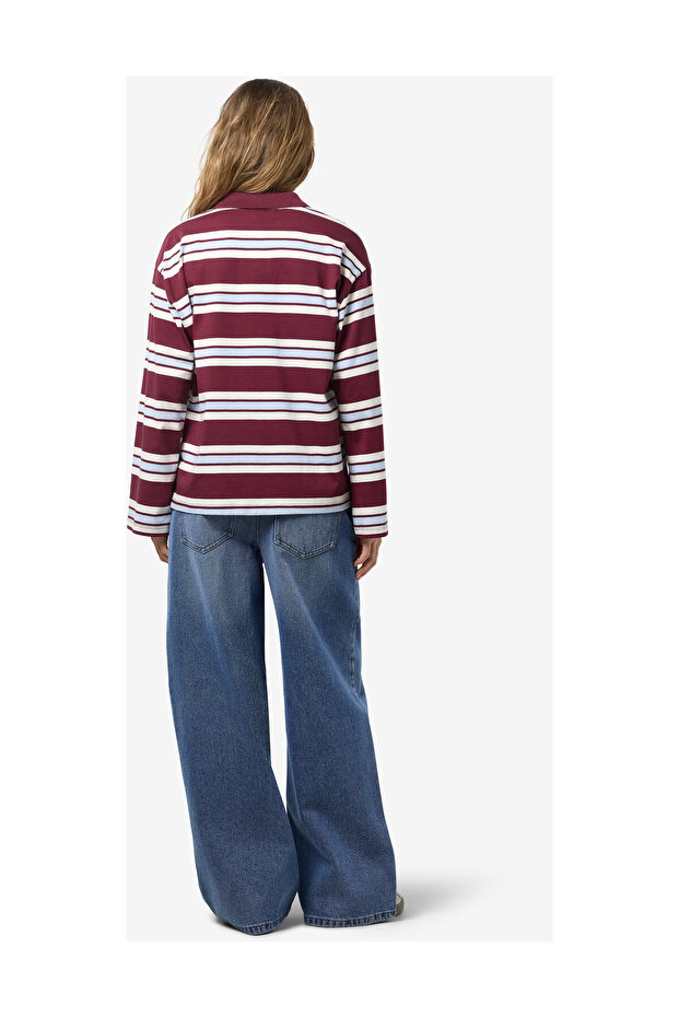 NMAURA L/S KOSZULKA POLO W PASKI JRS - 3