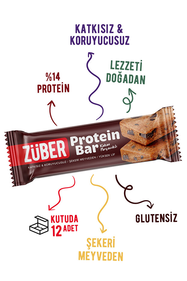 Protein Bar with Cocoa Particles - 12 Pieces X 35Gr - 2