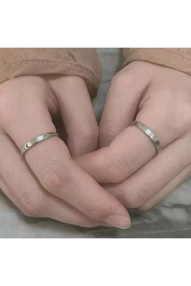 مجموعة حلقات للزوجين من Sun Moon Lover - 5