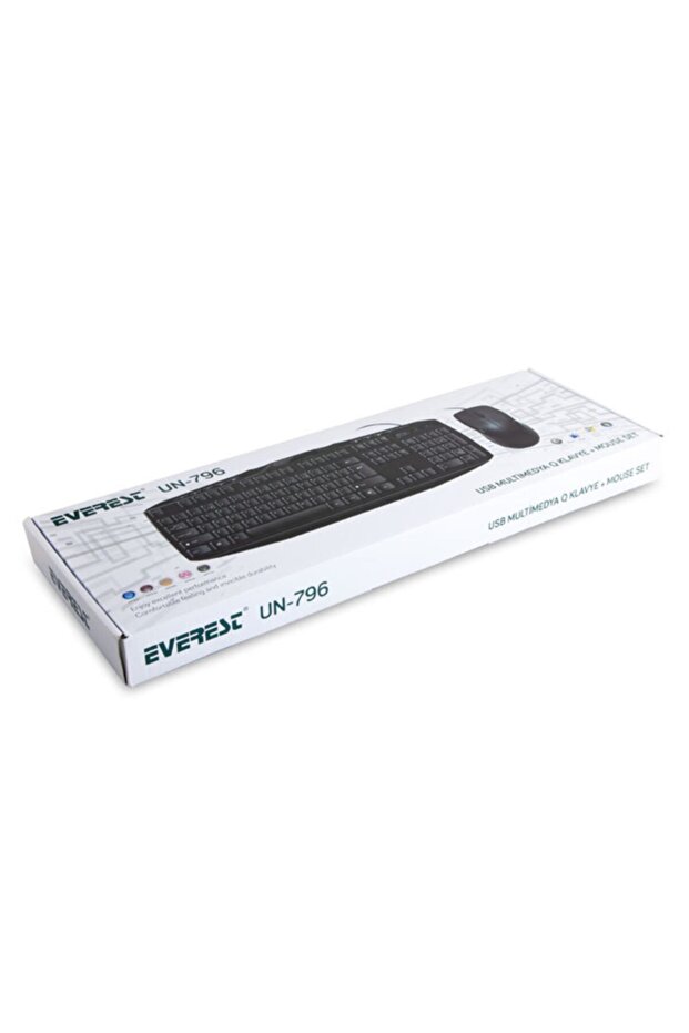 Klavye Mouse Set Multimedia Q Kablolu Un-796 - 2