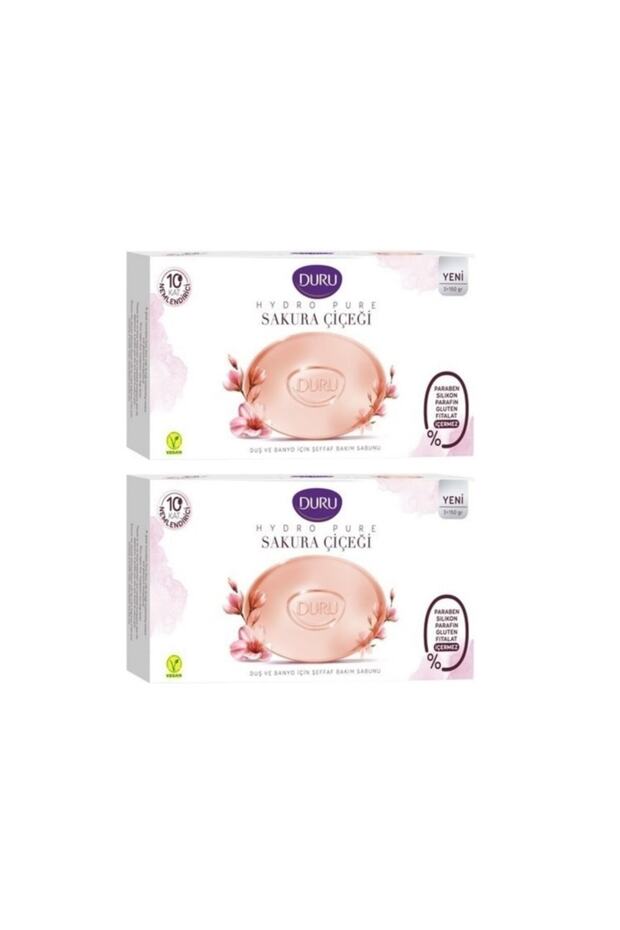 Shower Soap Hydro Pure Sakura Flower 3x150 Gr (vegan) X 2 Pieces
