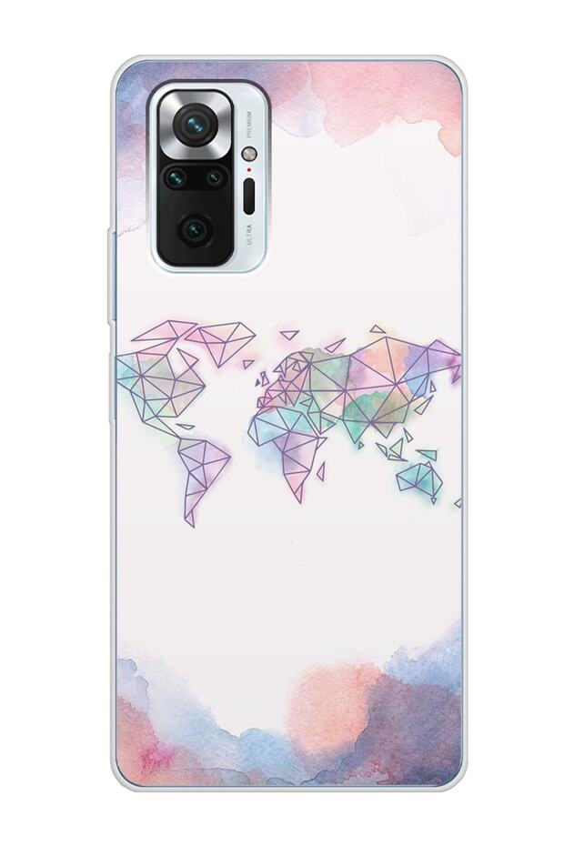 Redmi Note 10 Pro Rainbow Map Design Super Transparent Phone Case