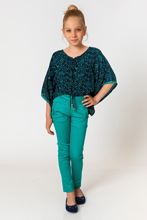 Zelene pantalone za devojčice - 5