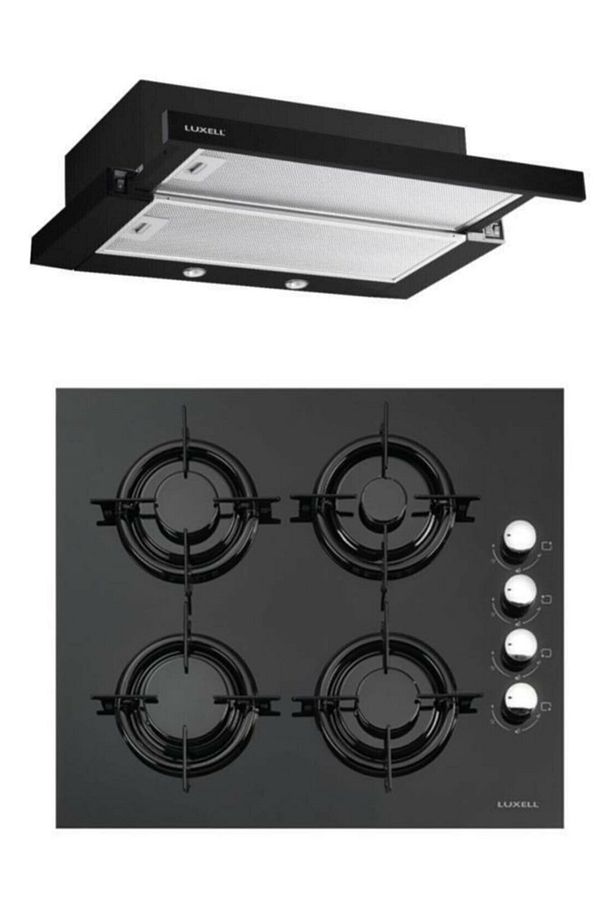2'li Set (ds6-905 Siyah Aspiratör / Lx-40 Tahdf Siyah Ocak) - 1