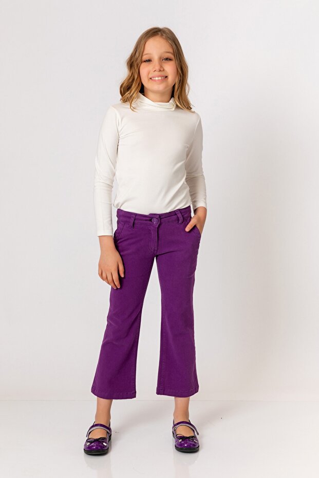 Devojčice ljubičaste pantalone - 1