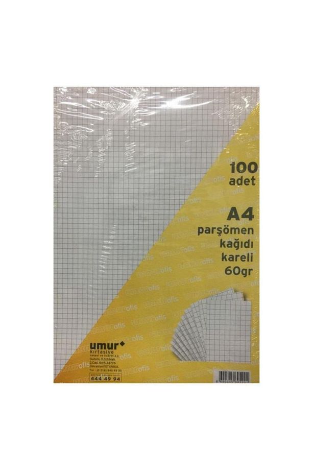 Kareli Parşömen Kağıdı A4 60 Gr 100 Adet - 1