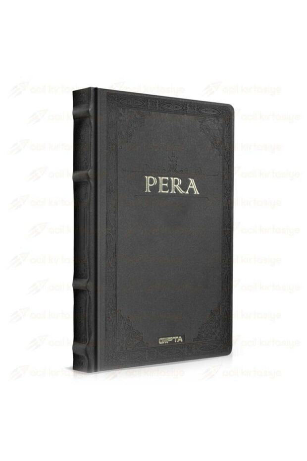 Pera 17x24 150 Sheets Leather Cover Hardcover Notebook (1993) Unlined Black