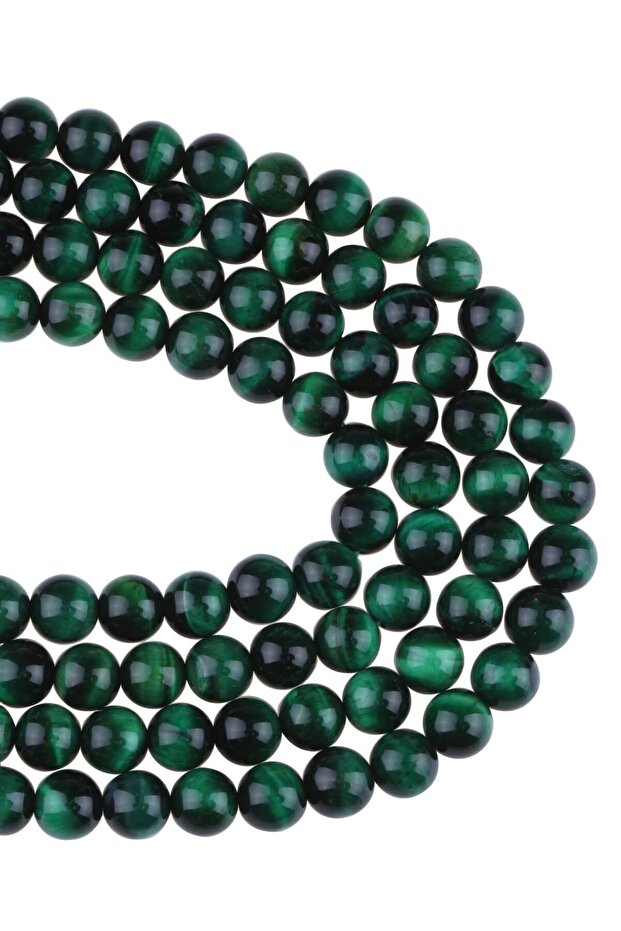 8 mm Green Tiger Eye Stone String - Dz3931-y