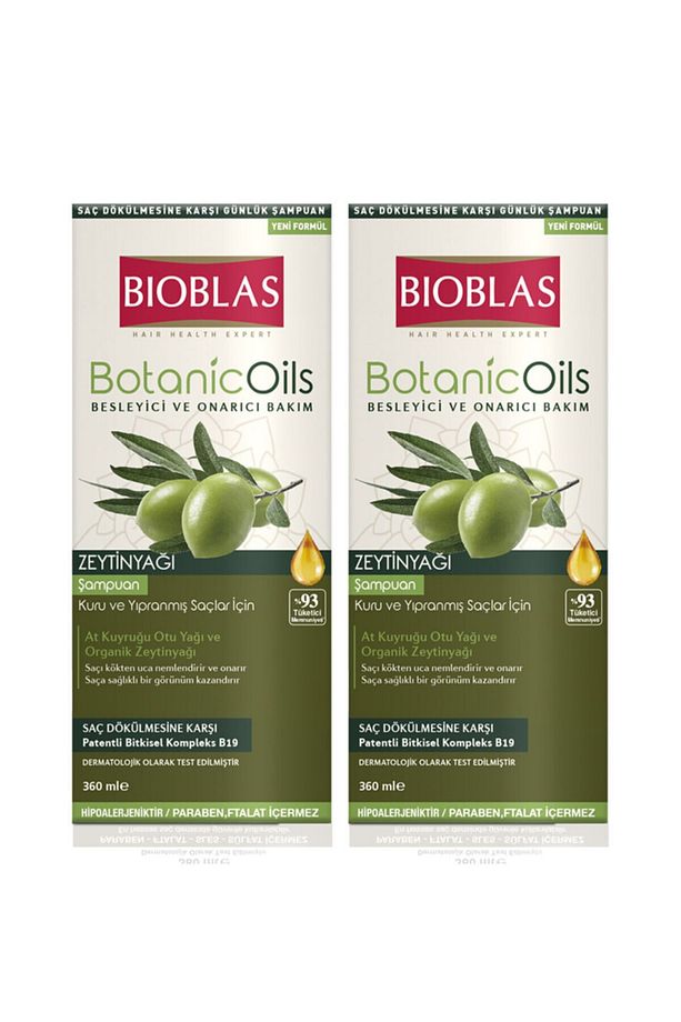 Bıoblas Zeytin Yağlı Şampuan 360ml 2 Adet - 1