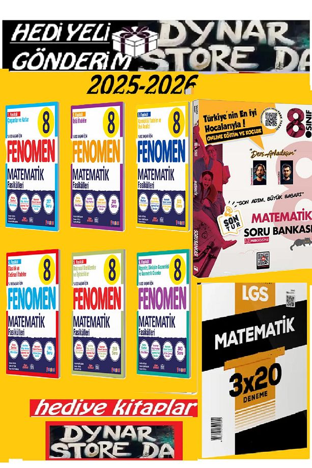 Fenomen 8. Sınıf Lgs Matematik 1.2.3.4.5.6 Fasikül 2026 - 1