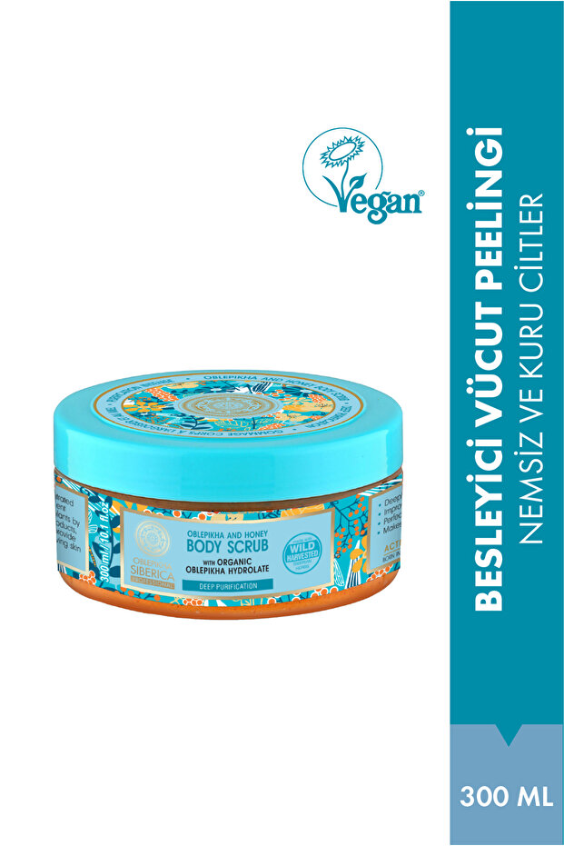 Nourishing Body Scrub 300 ml - Oblepikha & Honey Extract